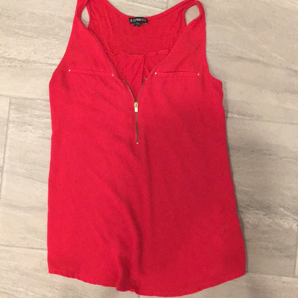 Front zipper tank